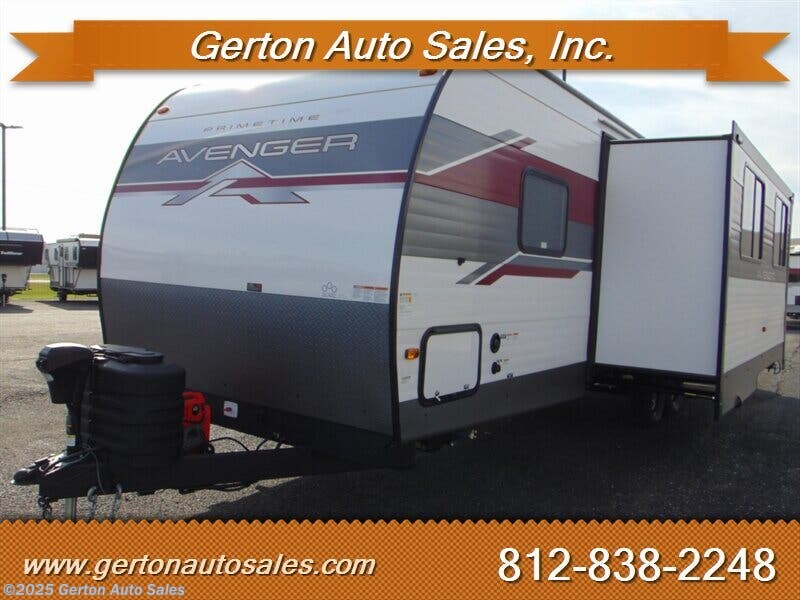 Contact us now about this 2025 Prime Time Avenger 27DBS! 2025 Avenger 27DBS by Prime Time from Gerton Auto Sales in Mt. Vernon, Indiana
