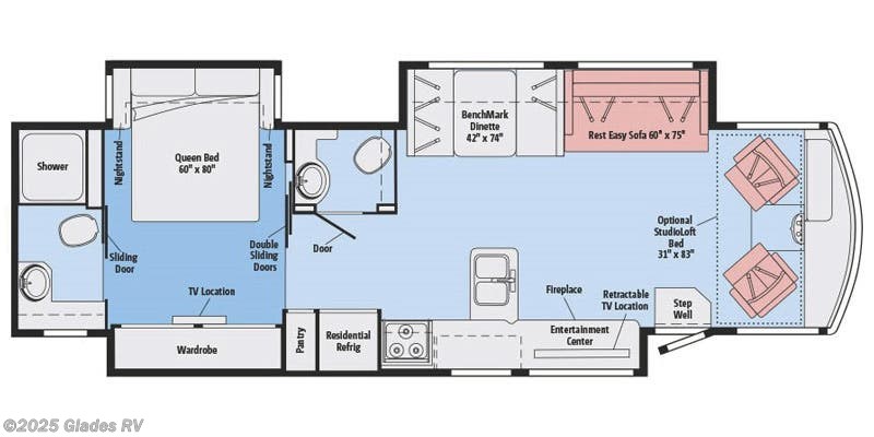 Floorplan of 2016 Itasca Sunova 36Z