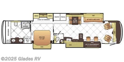 Floorplan of 2015 Newmar Dutch Star 4369