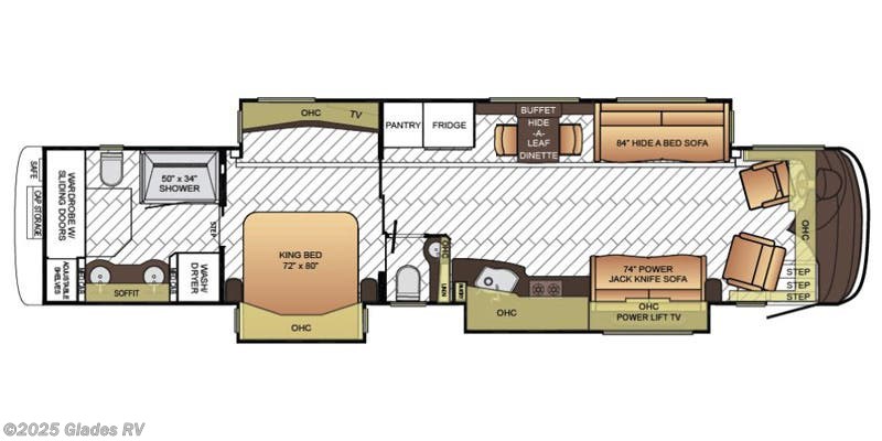 Floorplan of 2016 Newmar Essex 4519