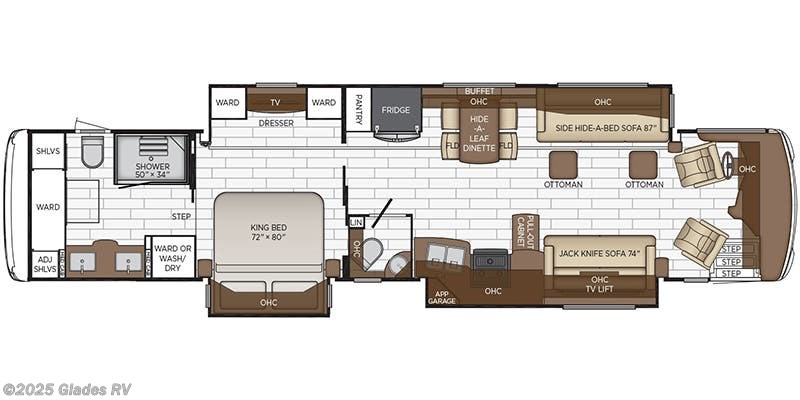 Floorplan of 2021 Newmar Dutch Star 4369