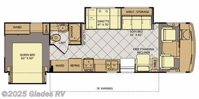 Floorplan of 2013 Fleetwood Storm 32V