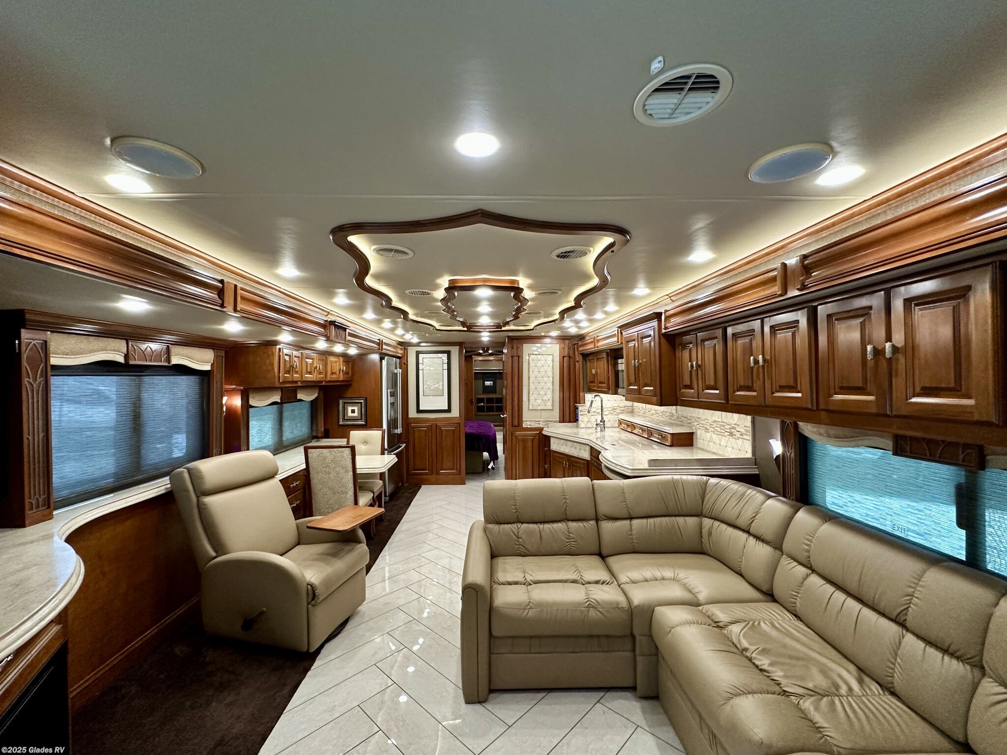 Call now about this 2016 Tiffin Allegro Bus 45 LP! 2016 Tiffin Allegro Bus 45 LP - Used Diesel Pusher For Sale by Glades RV in Fort Myers, Florida features Fireplace, 50 Amp Service, Power Entrance Step, Day/Night Shades, Residential Refrigerator