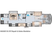 Contact us now about this 2022 Thor Motor Coach Venetian B42! Floorplan of 2022 Thor Motor Coach Venetian B42