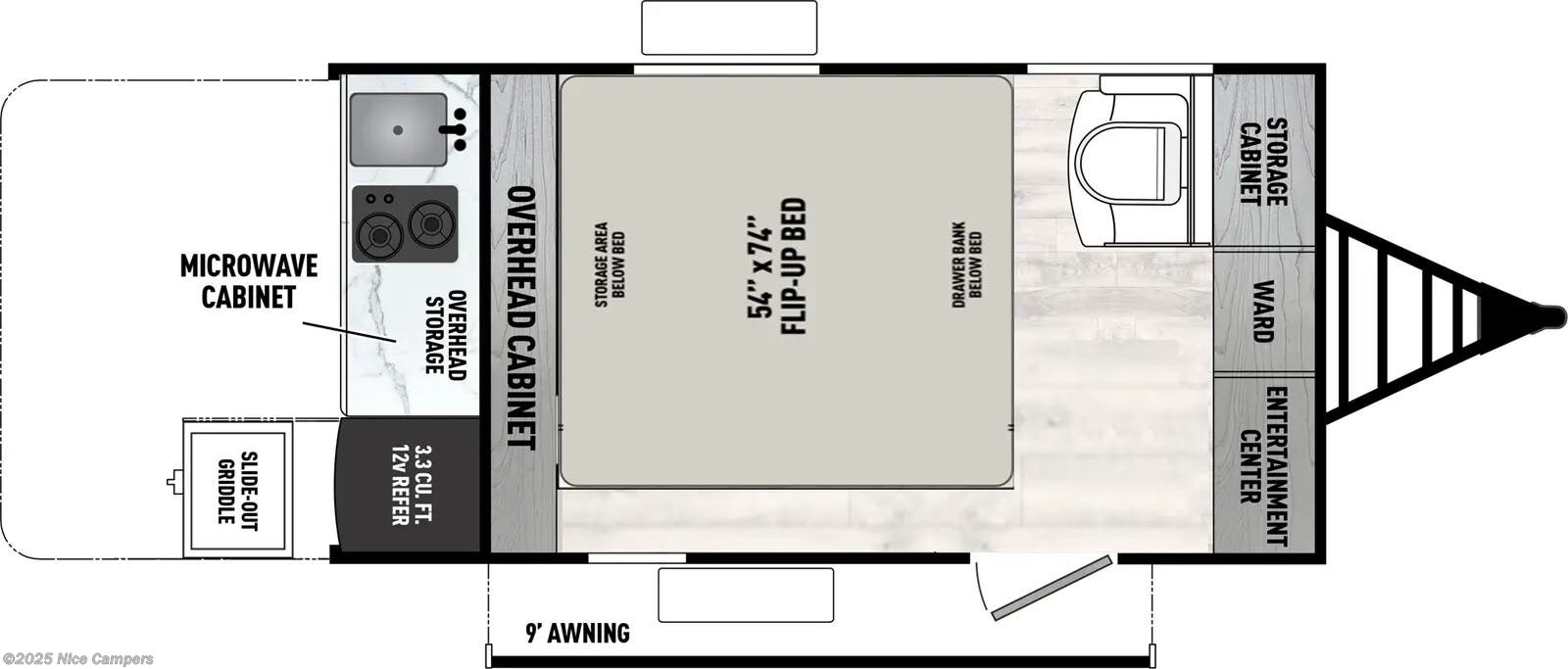 Call now about this 2025 Forest River Viking ROK 13000! 2025 Forest River Viking ROK 13000 - New Travel Trailer For Sale by Nice Campers in Russellville, Arkansas features Exterior Refrigerator, Satellite Prepped, Outside Kitchen, Cable Prepped, Refrigerator (12V)