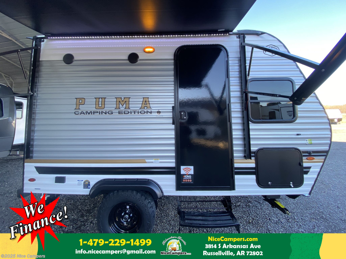 Email now about this 2025 Palomino Puma Camping Edition 121RKCE! New 2025 Palomino Puma Camping Edition 121RKCE available in Russellville, Arkansas