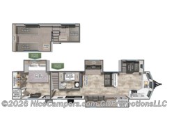 Stock Image for 2025 Palomino 403LFT (options and colors may vary) 2026 Forest River Puma Vista 403LFT - New Destination Trailer for sale by NiceCampers.com in Russellville, Arkansas