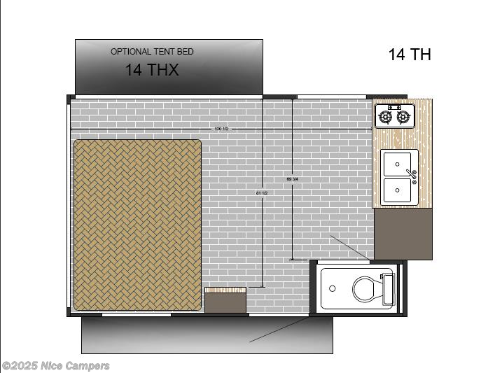 Call now about this 2026 Sunset Park RV Sun Lite 14THX! 2026 Sunset Park RV Sun Lite 14THX - New Toy Hauler For Sale by Nice Campers in Russellville, Arkansas features Satellite Prepped, Pet Friendly, Cable Prepped, Awning, CO Detector