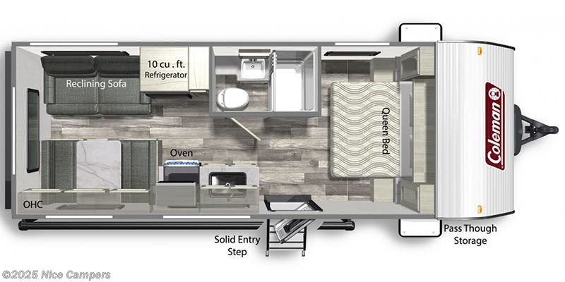 Call now about this 2022 Dutchmen Coleman Lantern LT 202RD! Floorplan of 2022 Dutchmen Coleman Lantern LT 202RD