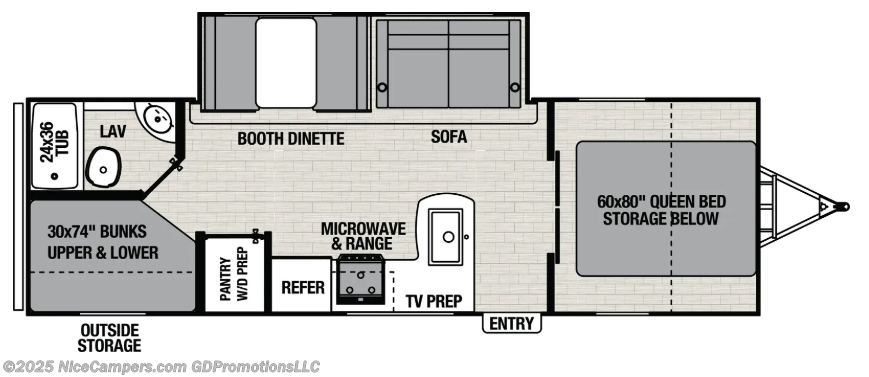 Call now about this 2026 Coachmen Apex X Series 26BHX! 2026 Coachmen Apex X Series 26BHX - New Travel Trailer For Sale by NiceCampers.com in Russellville, Arkansas features 30 Amp Service