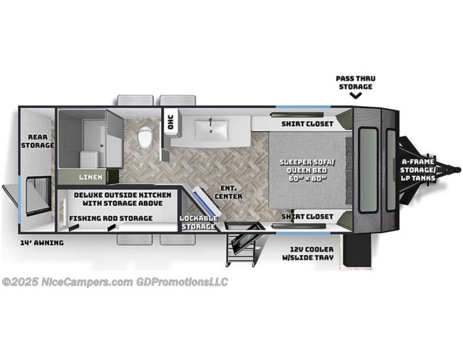 2023 Palomino Pause 20.2 Floorplan