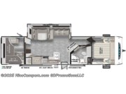 Call now about this 2024 Forest River Salem 29VBUD! Floorplan of 2024 Forest River Salem 29VBUD