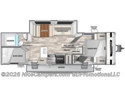 Stock Image for 2026 Prime Time 275BH (options and colors may vary) 2026 Prime Time Tracer 275BH - New Travel Trailer for sale by NiceCampers.com in Russellville, Arkansas