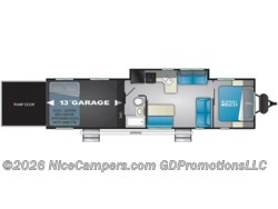 Stock Image for 2020 Heartland TQ T333 (options and colors may vary) 2020 Heartland Torque TQ T333 - Used Toy Hauler for sale by NiceCampers.com in Russellville, Arkansas