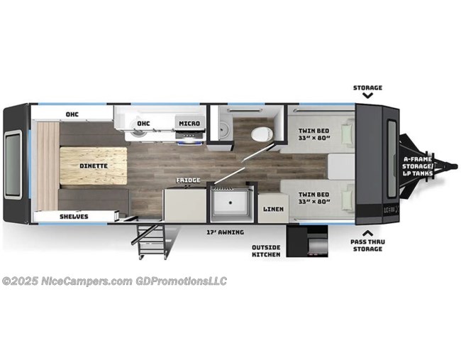 2026 Palomino Pause XC22.4 Floorplan
