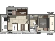 Call now about this 2026 Prime Time Tracer 235RK! Floorplan of 2026 Prime Time Tracer 235RK