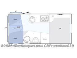 Stock Image for 2018 NuCamp 400 (options and colors may vary) 2018 NuCamp TAB 400 - Used Travel Trailer for sale by NiceCampers.com in Russellville, Arkansas