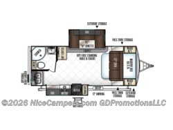 Stock Image for 2018 Forest River 2304DS (options and colors may vary) 2018 Forest River Rockwood Ultra Lite 2304DS - Used Travel Trailer for sale by NiceCampers.com in Russellville, Arkansas