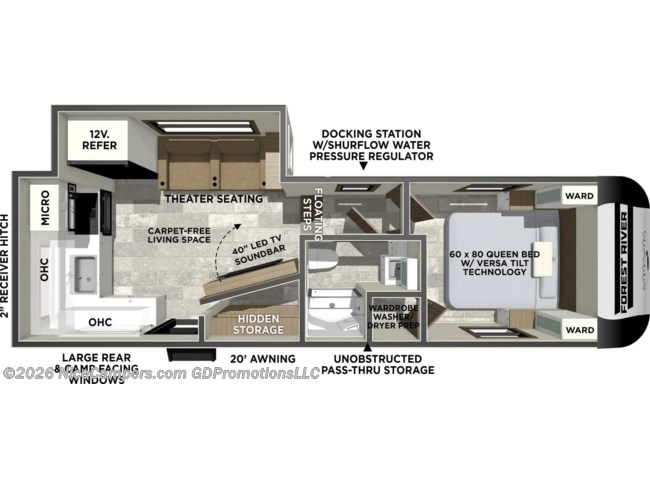 2026 Forest River Impression 235RW Floorplan