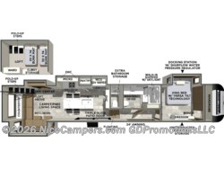 Stock Image for 2026 Forest River 44STAY (options and colors may vary) 2026 Forest River Impression 44STAY - New Fifth Wheel for sale by NiceCampers.com in Russellville, Arkansas