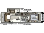 Call now about this 2026 Forest River Impression 242RD! Floorplan of 2026 Forest River Impression 242RD