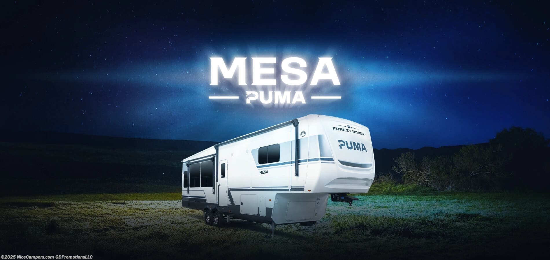 Contact us now about this 2026 Forest River Puma Mesa 379MBL! 2026 Puma Mesa 379MBL by Forest River from NiceCampers.com in Russellville, Arkansas