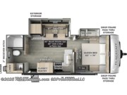 Call now about this 2026 Forest River Flagstaff Micro Lite 25FBLS! Floorplan of 2026 Forest River Flagstaff Micro Lite 25FBLS