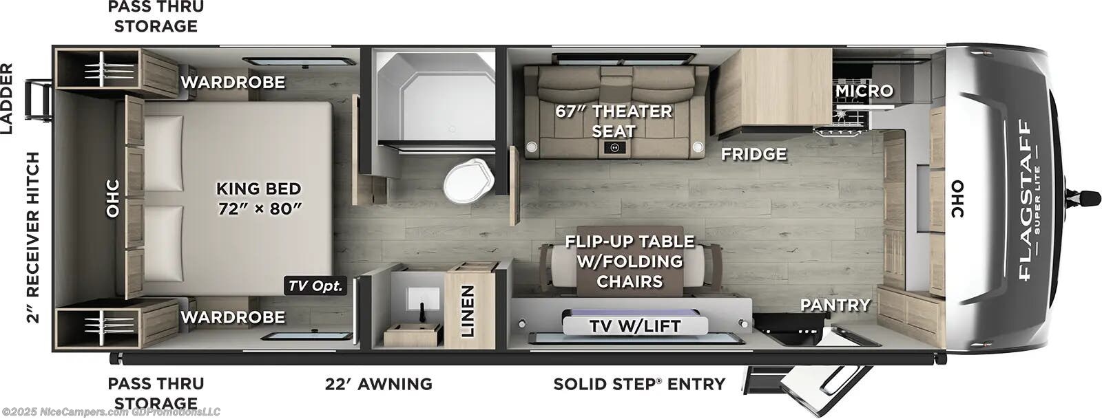 Stock Image for 2026 Forest River 30FKT (options and colors may vary)