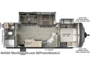 Call now about this 2026 Forest River Flagstaff Super Lite 26RBWS! Floorplan of 2026 Forest River Flagstaff Super Lite 26RBWS