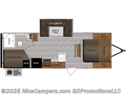 2020 Prime Time Tracer 24DBS - Used Travel Trailer for sale by NiceCampers.com in Russellville, Arkansas