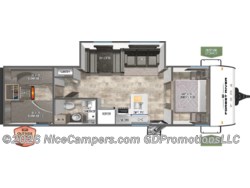 Stock Image for 2025 Palomino 304BHCE (options and colors may vary) 2026 Forest River Puma Camping Edition 304BHCE - New Travel Trailer for sale by NiceCampers.com in Russellville, Arkansas