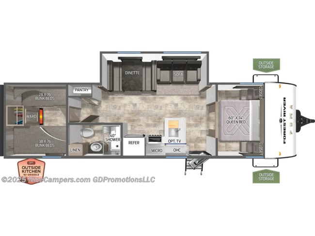 2026 Palomino Puma Camping Edition 304BHCE Floorplan