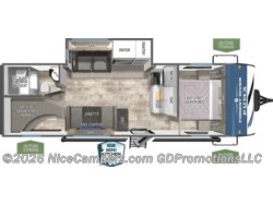 Stock Image for 2025 Palomino 25BHS (options and colors may vary) 2026 Forest River Puma 25BHS - New Travel Trailer for sale by NiceCampers.com in Russellville, Arkansas