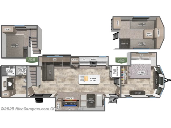 2026 Palomino Puma 420LFT Floorplan