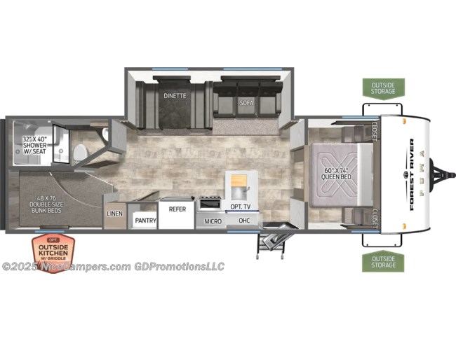 2025 Palomino Puma Camping Edition 283BHCE Floorplan