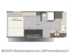 Stock Image for 2025 Sunset Park RV 21THX (options and colors may vary) 2026 Sunset Park RV Sun Lite 21THX - New Travel Trailer for sale by NiceCampers.com in Russellville, Arkansas
