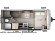 Call now about this 2026 Forest River Flagstaff E-Pro E17LE! Floorplan of 2026 Forest River Flagstaff E-Pro E17LE