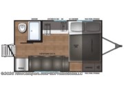 Call now about this 2026 Shasta Compact 16BH! Floorplan of 2026 Shasta Compact 16BH