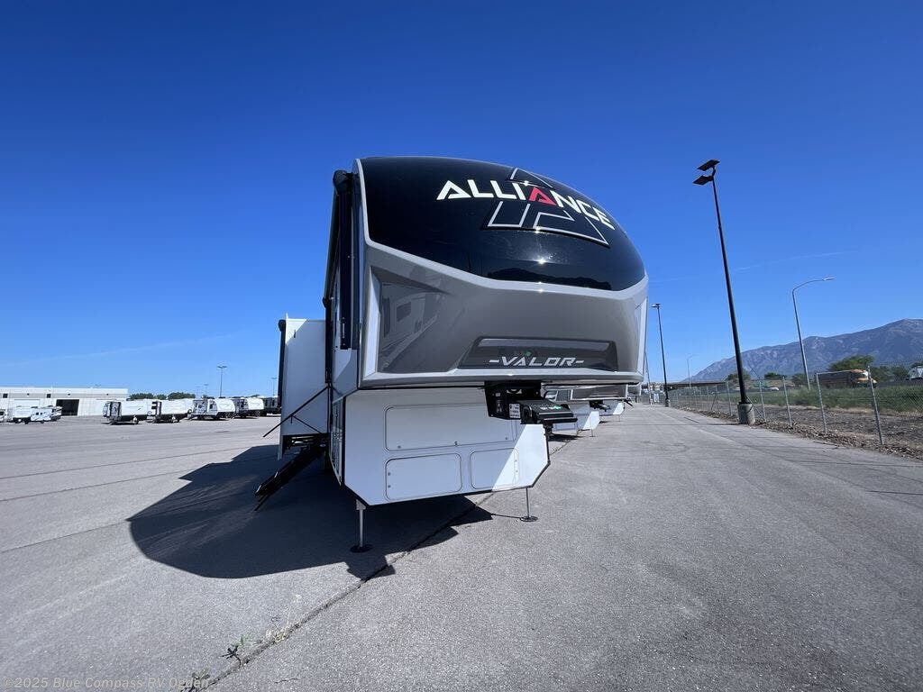 Contact us now about this 2025 Alliance RV Valor 44V14! 2025 Valor 44V14 by Alliance RV from Blue Compass RV Ogden in Marriott-Slaterville, Utah
