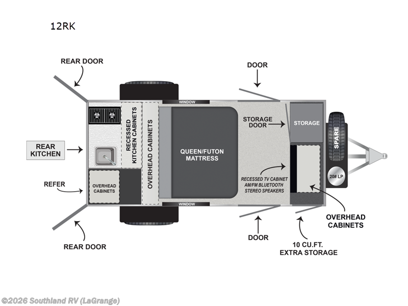 Call now about this 2026 Encore RV ROG 12RKSS! 2026 Encore RV ROG 12RKSS - New Travel Trailer For Sale by Southland RV in LaGrange, Georgia