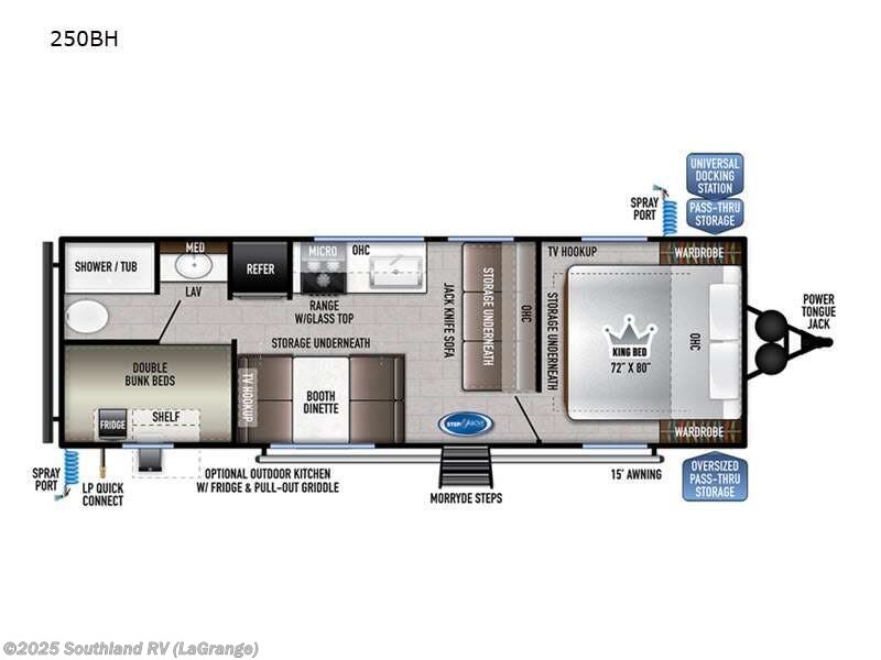 Call now about this 2022 East to West Della Terra 250BH! 2022 East to West Della Terra 250BH - Used Travel Trailer For Sale by Southland RV in LaGrange, Georgia