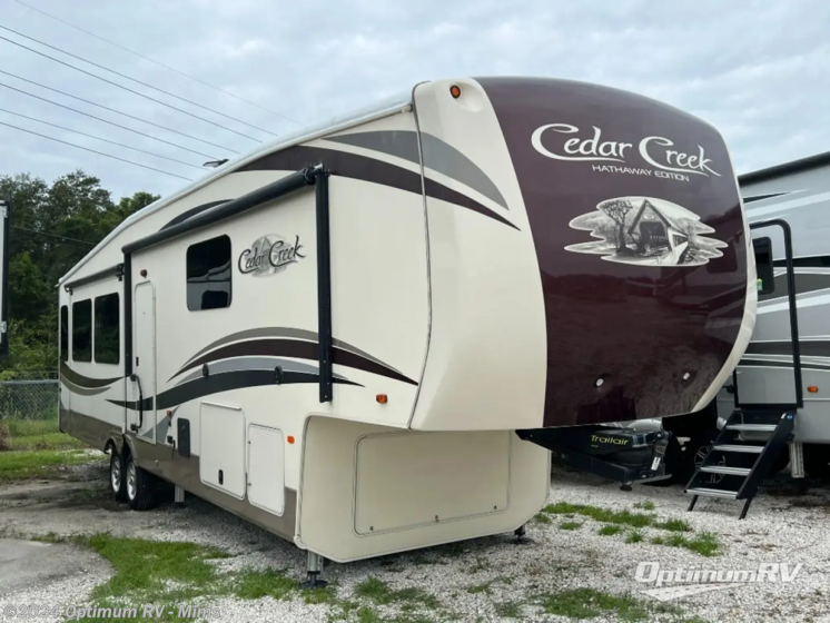 Used 2018 Forest River Cedar Creek Hathaway Edition 38FBD available in Mims, Florida