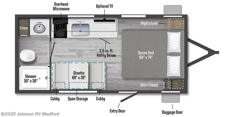 Call now about this 2025 Winnebago Access 15RB! 2025 Winnebago Access 15RB - New Travel Trailer For Sale by Johnson RV Medford in Medford, Oregon
