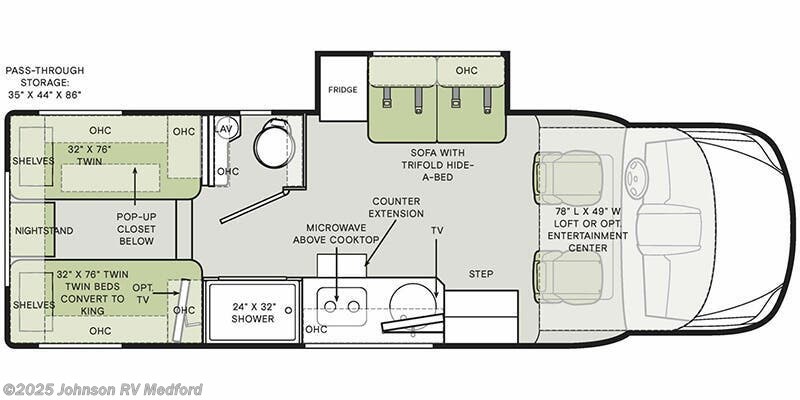 Call now about this 2026 Tiffin Wayfarer 25 LW! 2026 Tiffin Wayfarer 25 LW - New Class C For Sale by Johnson RV Medford in Medford, Oregon