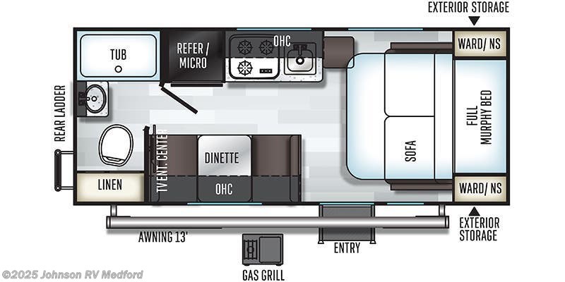 Call now about this 2022 Forest River Rockwood Geo Pro G19FD! 2022 Forest River Rockwood Geo Pro G19FD - Used Travel Trailer For Sale by Johnson RV Medford in Medford, Oregon