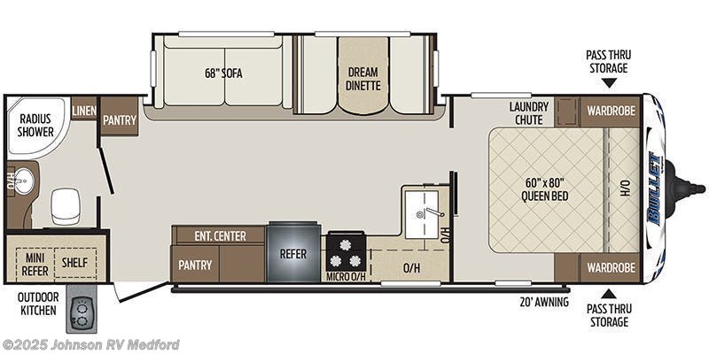 Call now about this 2020 Keystone Bullet West 261RBSWE! 2020 Keystone Bullet West 261RBSWE - Used Travel Trailer For Sale by Johnson RV Medford in Medford, Oregon