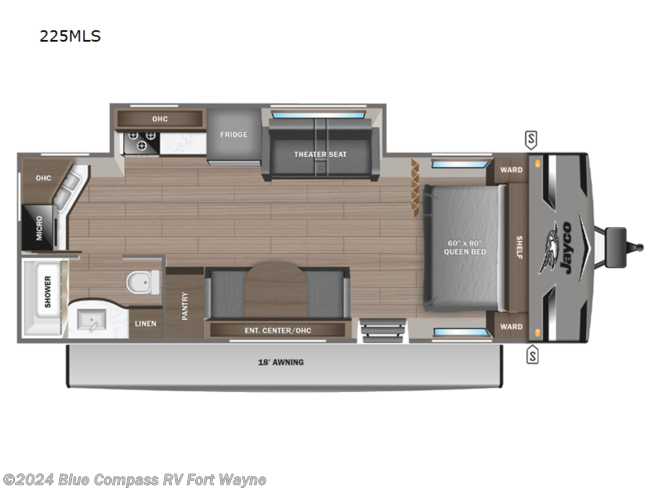 2024 Jayco Jay Flight 225MLS - New Travel Trailer For Sale by Blue Compass RV Fort Wayne in Columbia City, Indiana