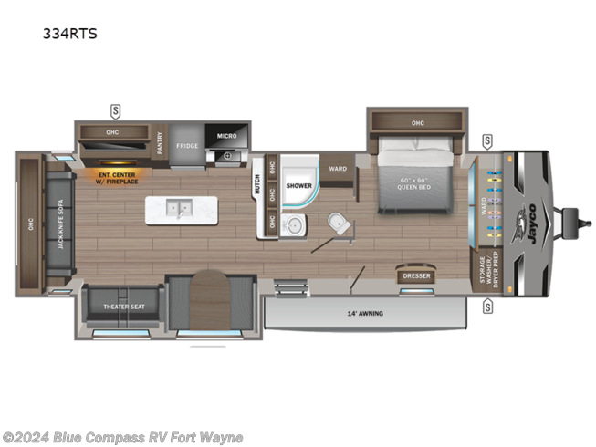 2024 Jayco Jay Flight 334RTS - New Travel Trailer For Sale by Blue Compass RV Fort Wayne in Columbia City, Indiana