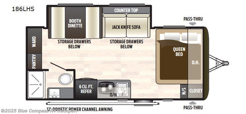 Call now about this 2019 Keystone Hideout Single Axle 186LHS! 2019 Keystone Hideout Single Axle 186LHS - Used Travel Trailer For Sale by Blue Compass RV Rockport in Rockport, Texas features Slideout