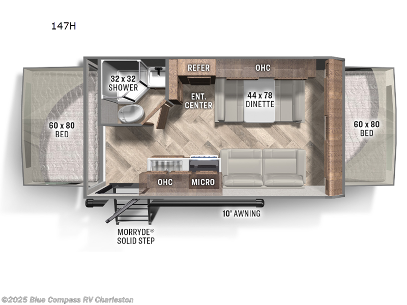 Call now about this 2023 Palomino Solaire 147H! 2023 Palomino Solaire 147H - Used Travel Trailer For Sale by Blue Compass RV Charleston in Ladson, South Carolina